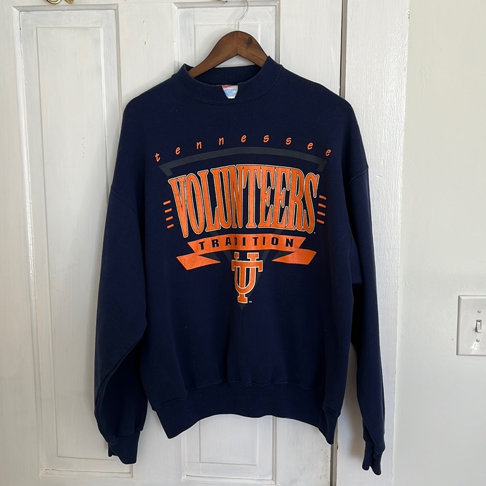Vintage Tennessee Volunteers Navy Crewneck Sweatshirt